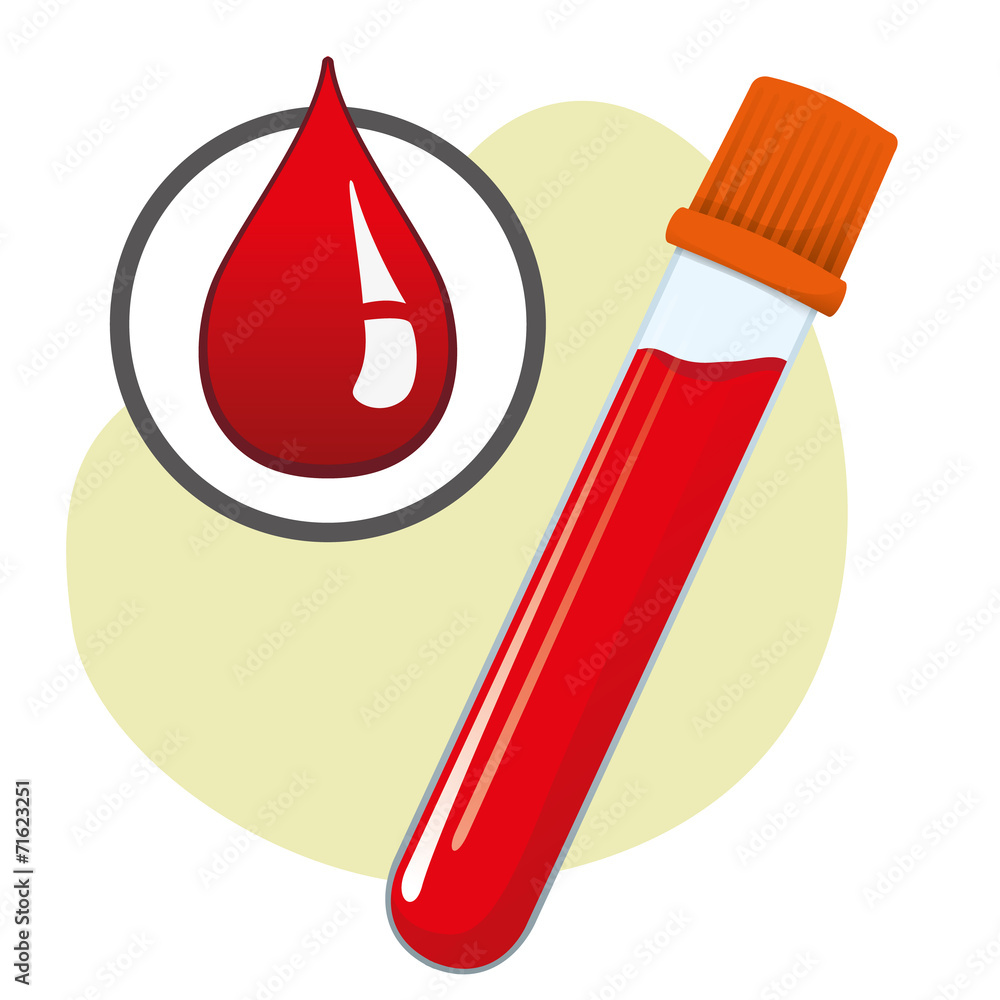 Obraz premium A vial with blood collected for examination