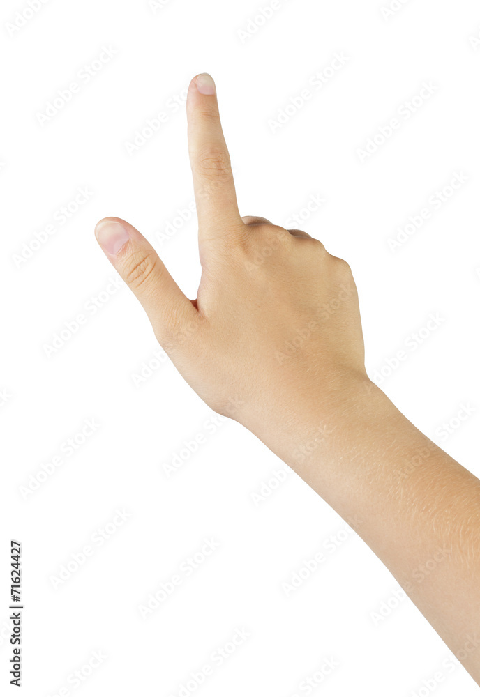 female teen hand touch gesture for tablet or smartphone female teen hand touch gesture for tablet or smartphone
