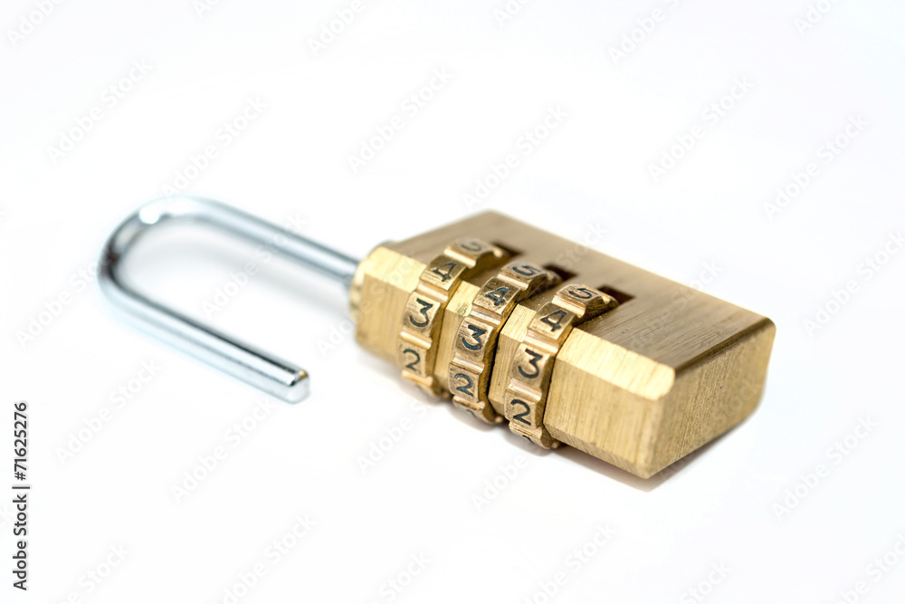 combination padlock isolated on white background combination padlock isolated on white background
