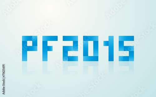 PF 2015 made ​​from rectangles