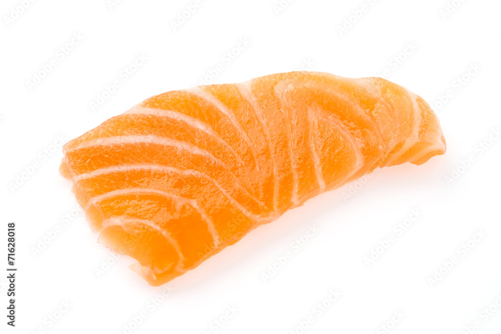 Salmon meat sashimi