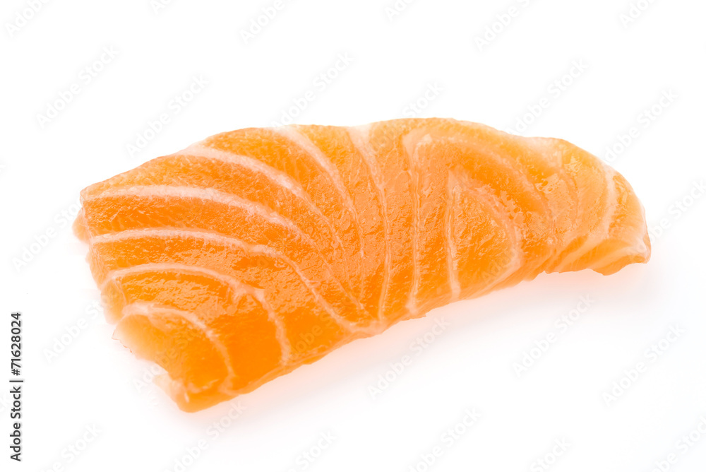 Salmon meat sashimi