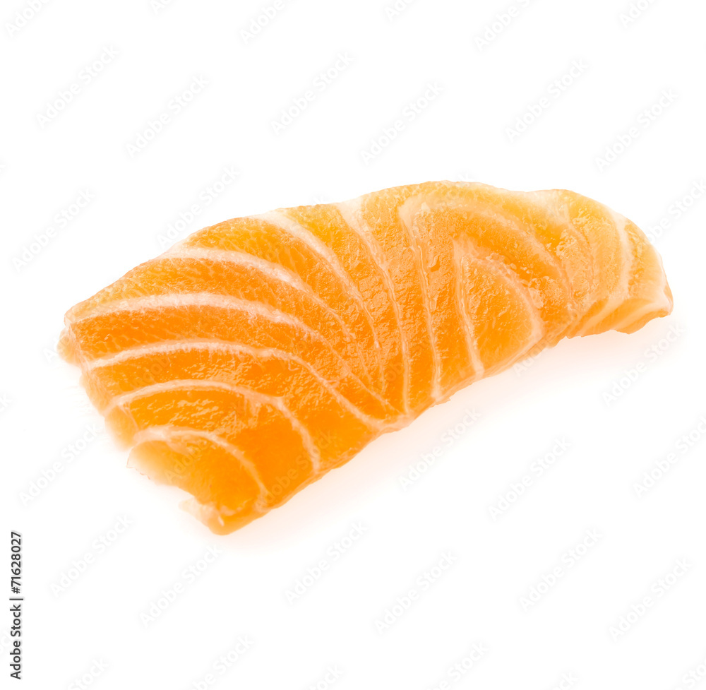 Salmon meat sashimi