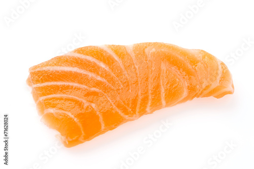 Salmon meat sashimi