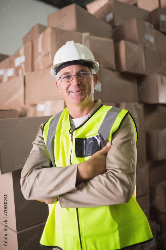 Manual worker in warehouse Manual worker in warehouse