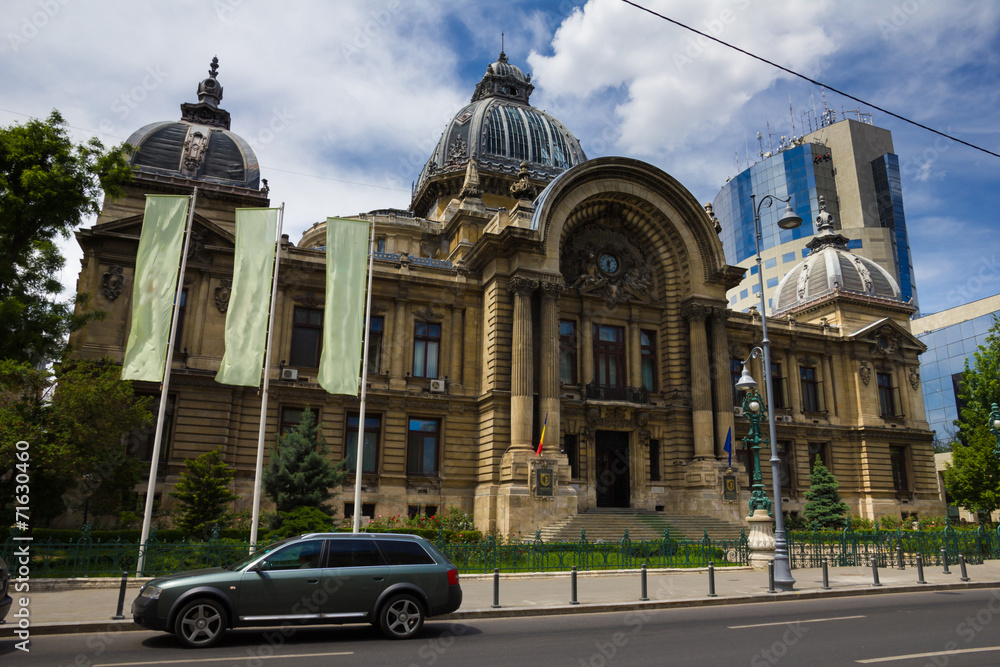 Fototapeta premium Bucharest center - CEC Palace