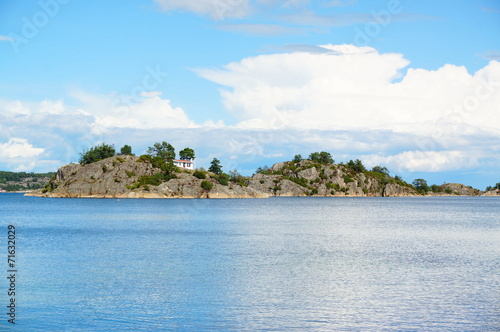 Island on the fjord, Norway © mariuszks