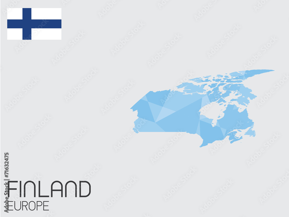 Set of Infographic Elements for the Country of Finland Set of Infographic Elements for the Country of Finland