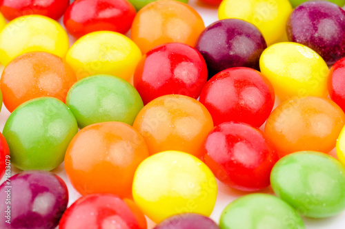 Colorful candy sweets closeup