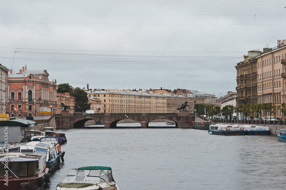 Obraz premium Fontaka River Embankment 1187.