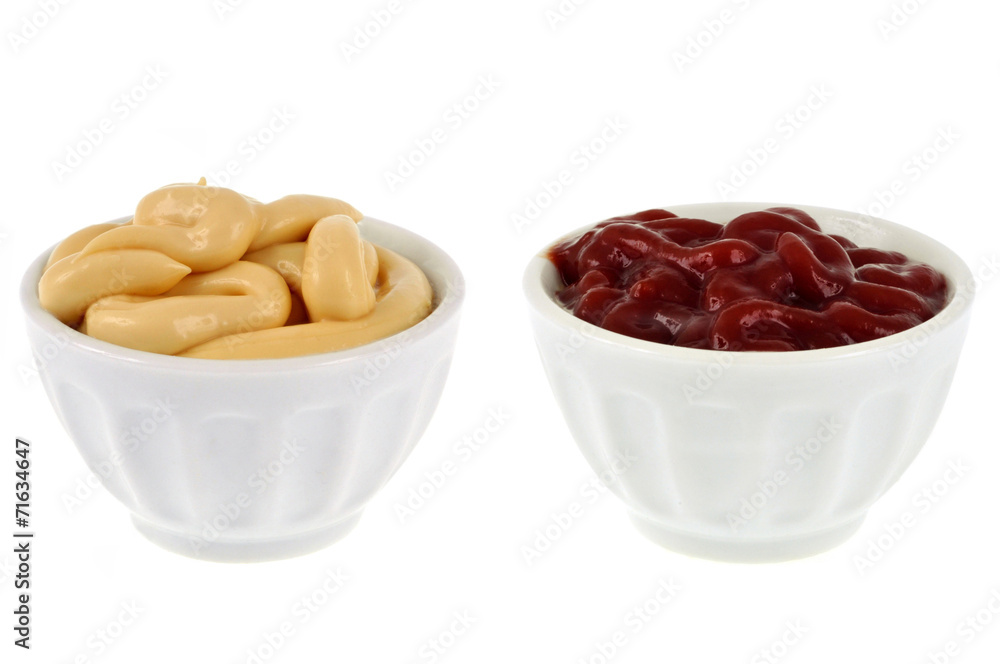 Fototapeta premium Mayonnaise et ketchup