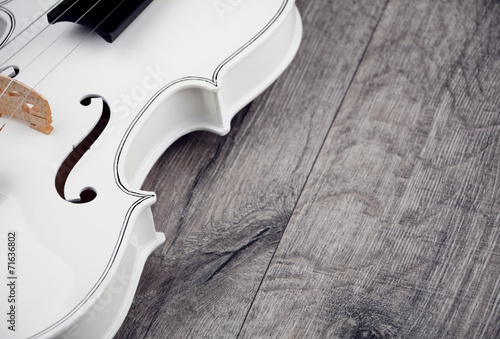 Beautiful white violin