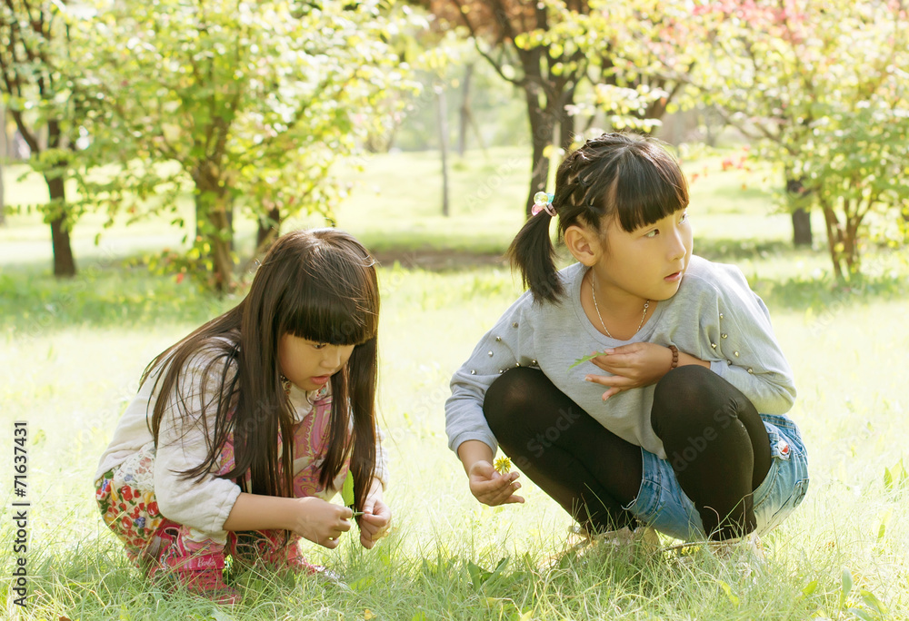 Two little girls Two little girls