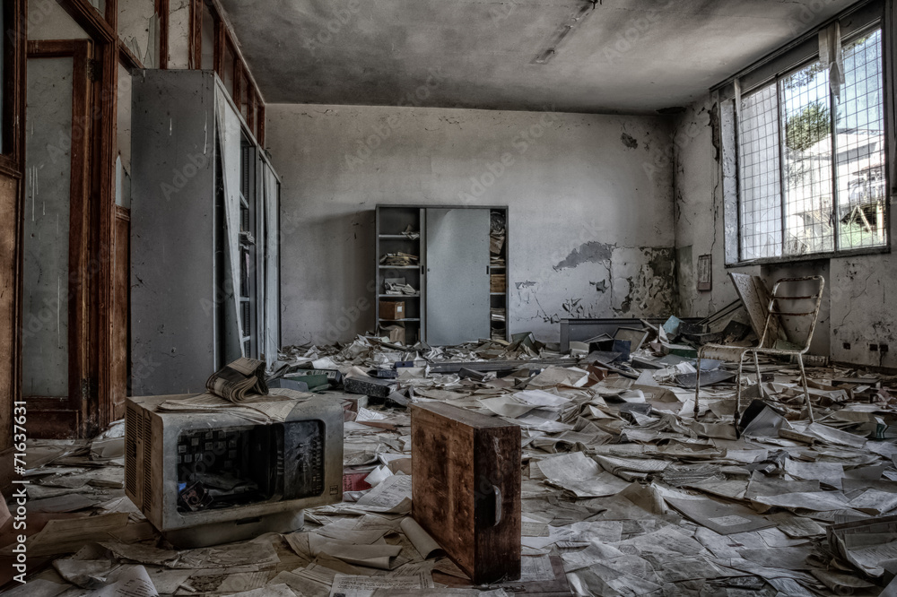abandoned office abandoned office