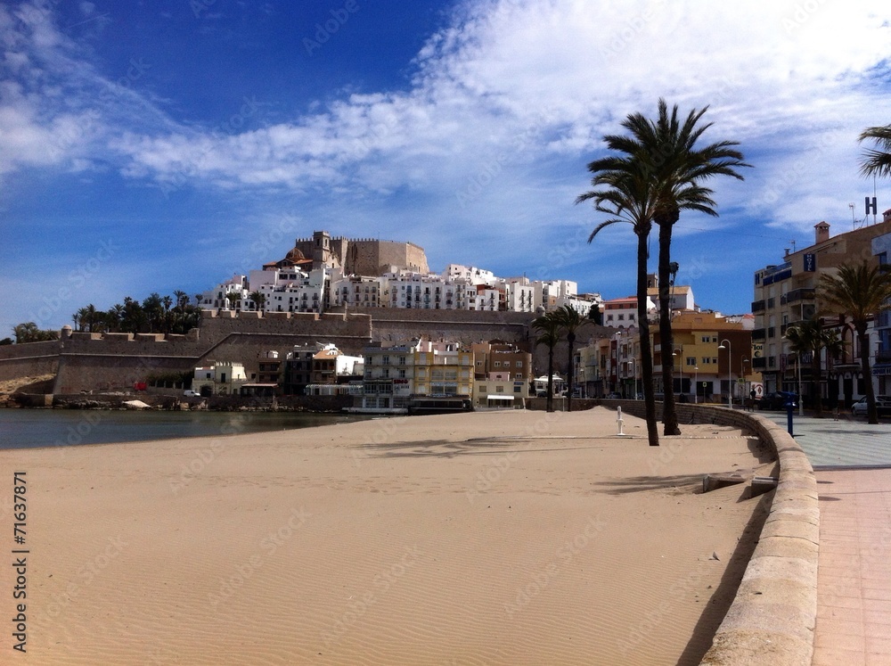 Peniscola an der spanischen Mittelmeerküste Peniscola an der spanischen Mittelmeerküste