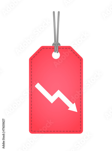 label icon with a graph