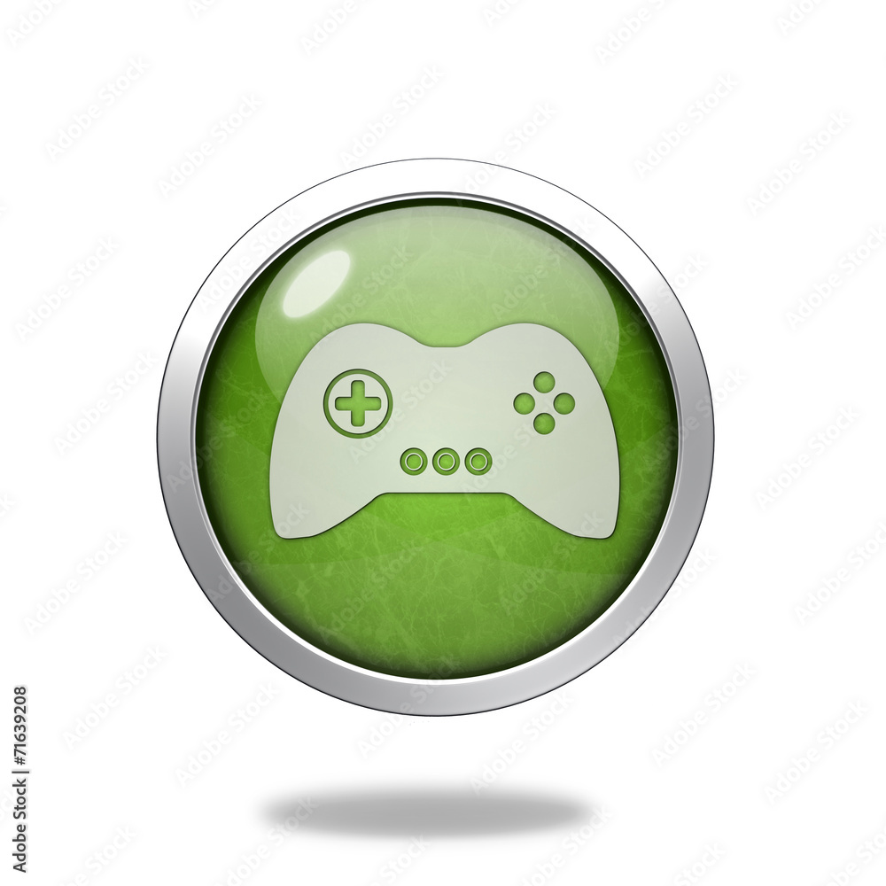 game circular icon on white background game circular icon on white background