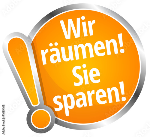 Wir räumen Sie sparen