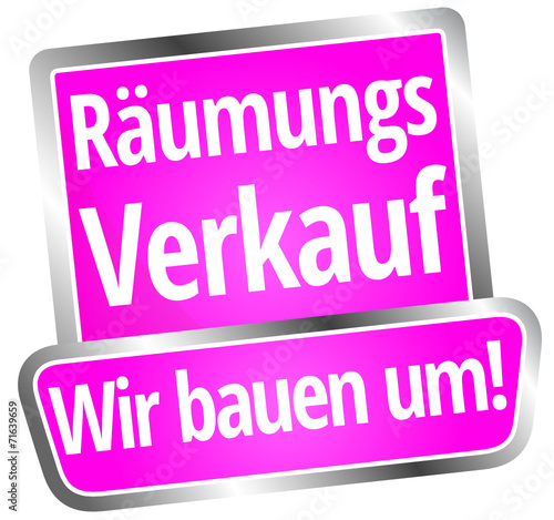 Räumungsverkauf - Wir bauen um!