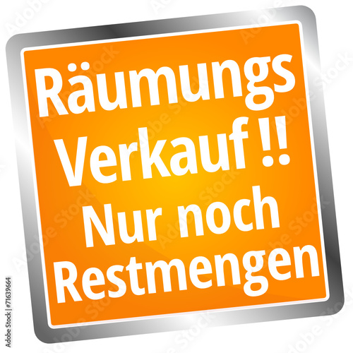 Räumungsverkauf! Nur noch Restmengen