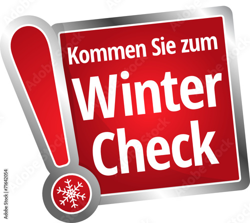 Kommen Sie zum Wintercheck