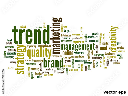 Vector conceptual business word cloud