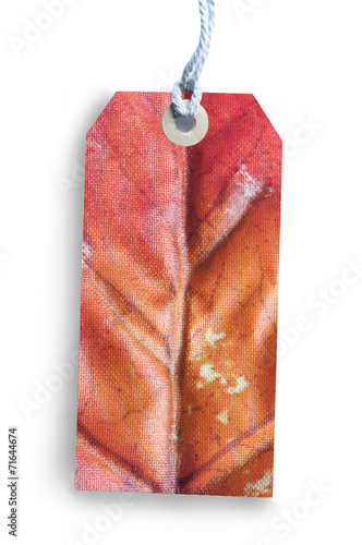 Autumn gift tag