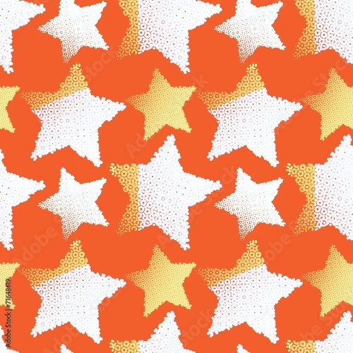 seamless pattern with stars vector