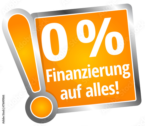 0 % Finanzierung auf alles