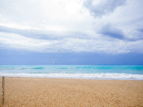 beach of the island of Lefkada in Greece