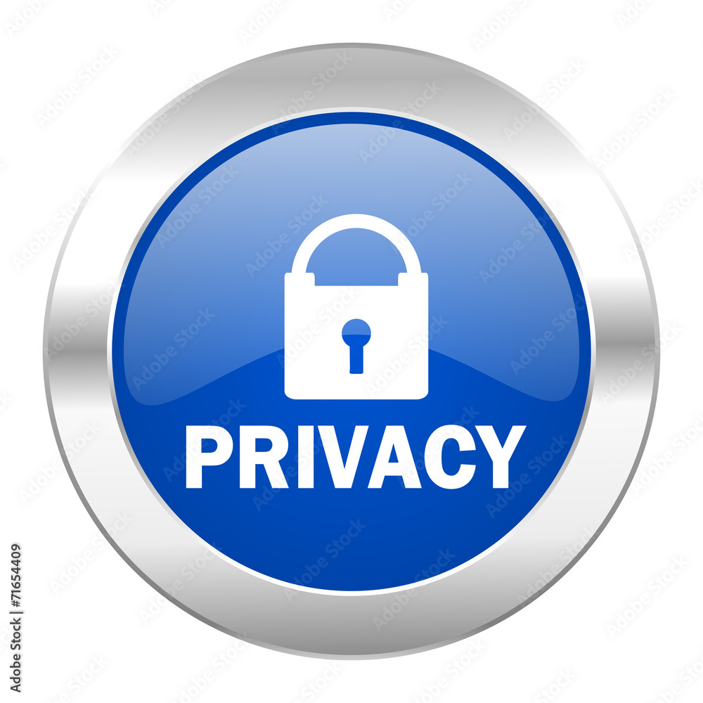 privacy blue circle chrome web icon isolated privacy blue circle chrome web icon isolated