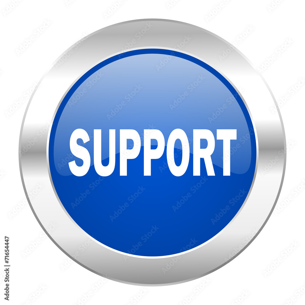 support blue circle chrome web icon isolated support blue circle chrome web icon isolated
