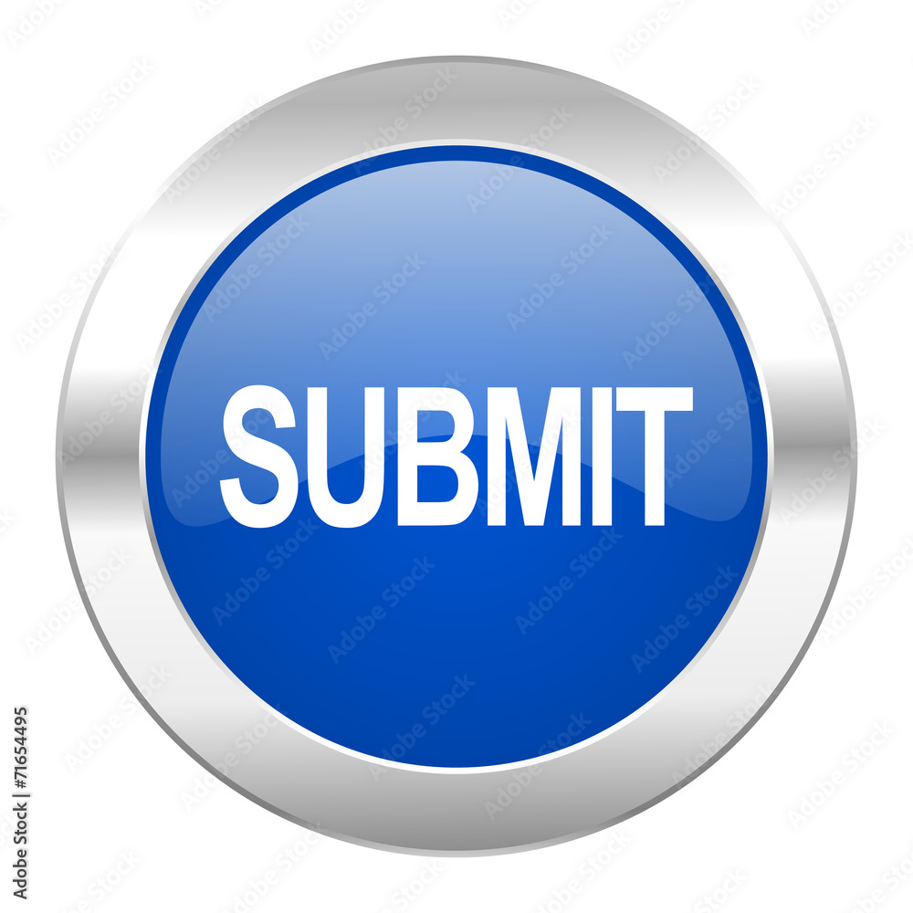 submit blue circle chrome web icon isolated submit blue circle chrome web icon isolated