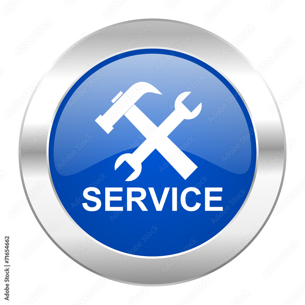 service blue circle chrome web icon isolated service blue circle chrome web icon isolated