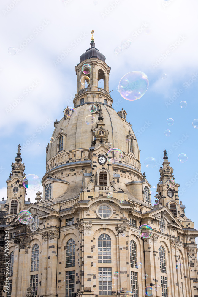 Soap Bubbles at Dresden Frauenkirche