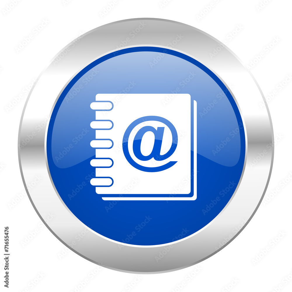 address book blue circle chrome web icon isolated address book blue circle chrome web icon isolated