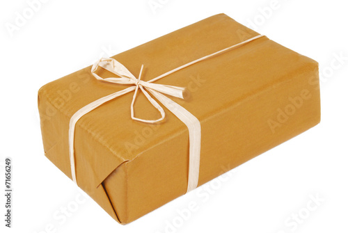 package brown isolated on white