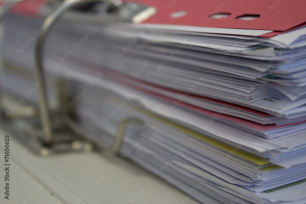 Paperwork in Ring binder Paperwork in Ring binder