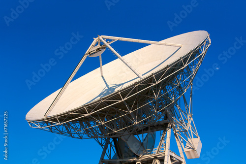 VLA Very Large Array radio telescope dishes facing up