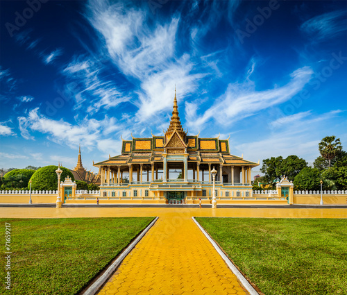 Принти на полотні Royal Palace complex in Phnom Penh