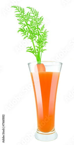 Fototapeta fresh carrot juice
