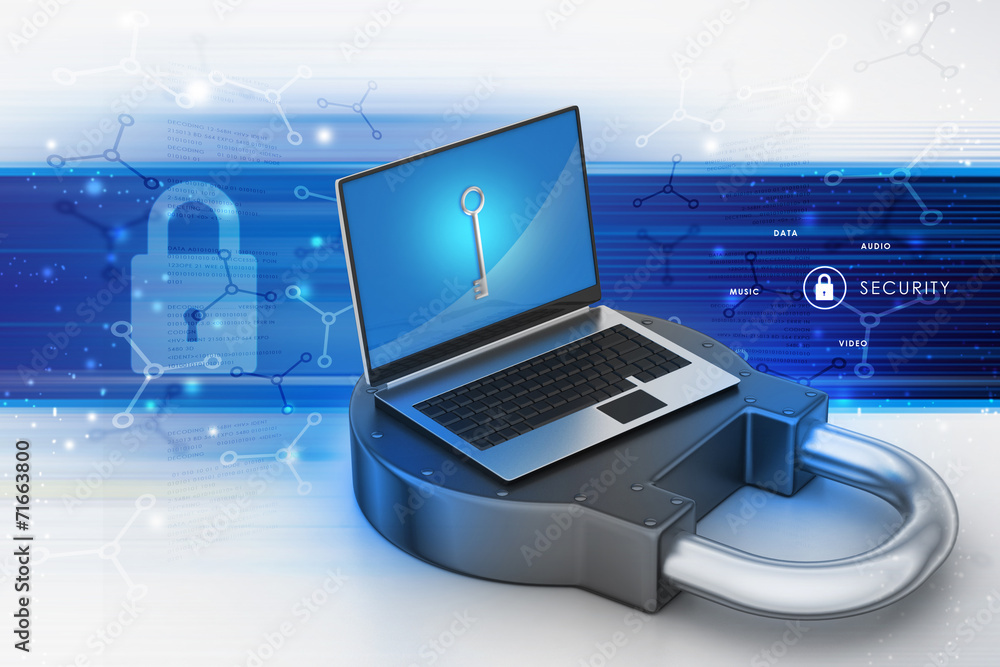 Internet security concept Internet security concept