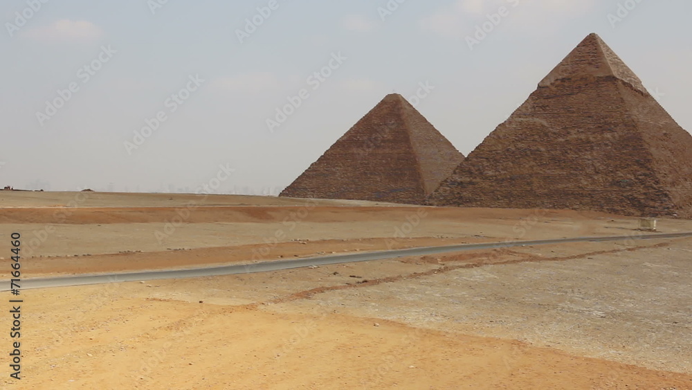 Pyramids. Overview from left to right.