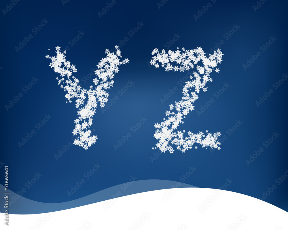 Snow letters