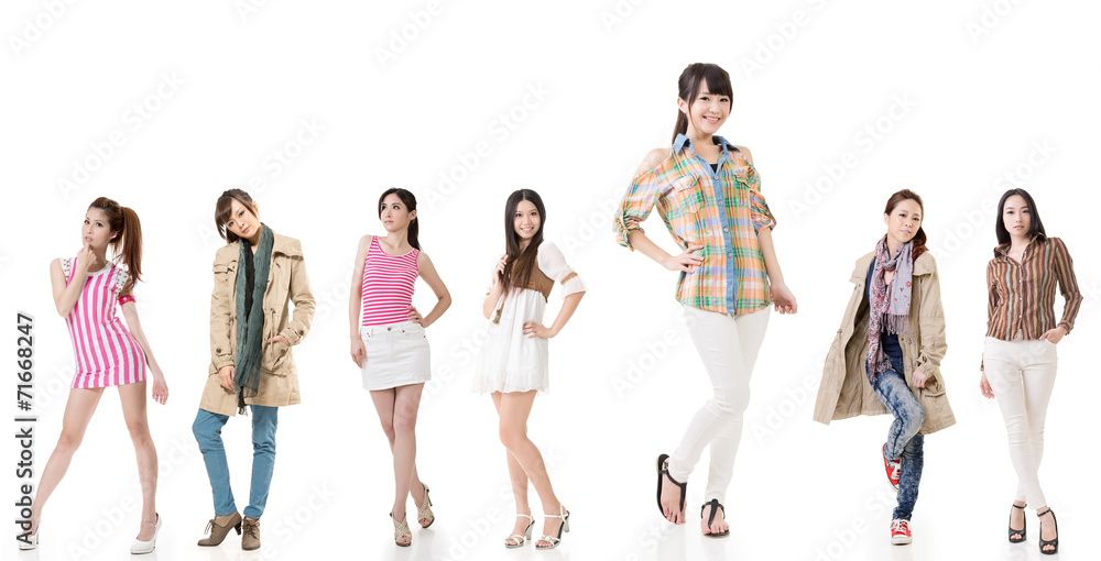 Fototapeta premium asian women