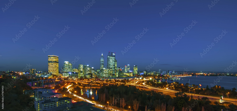 Night View of Perth Skyline