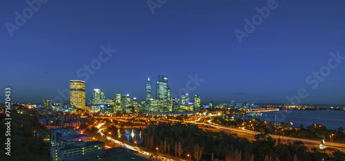 Night View of Perth Skyline