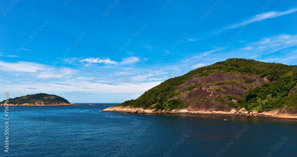 Rocky Islands in Atlantic Ocean near Rio de Janeiro, Brazil Rocky Islands in Atlantic Ocean near Rio de Janeiro, Brazil