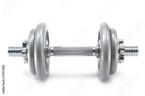 Dumbbell isolated on white background