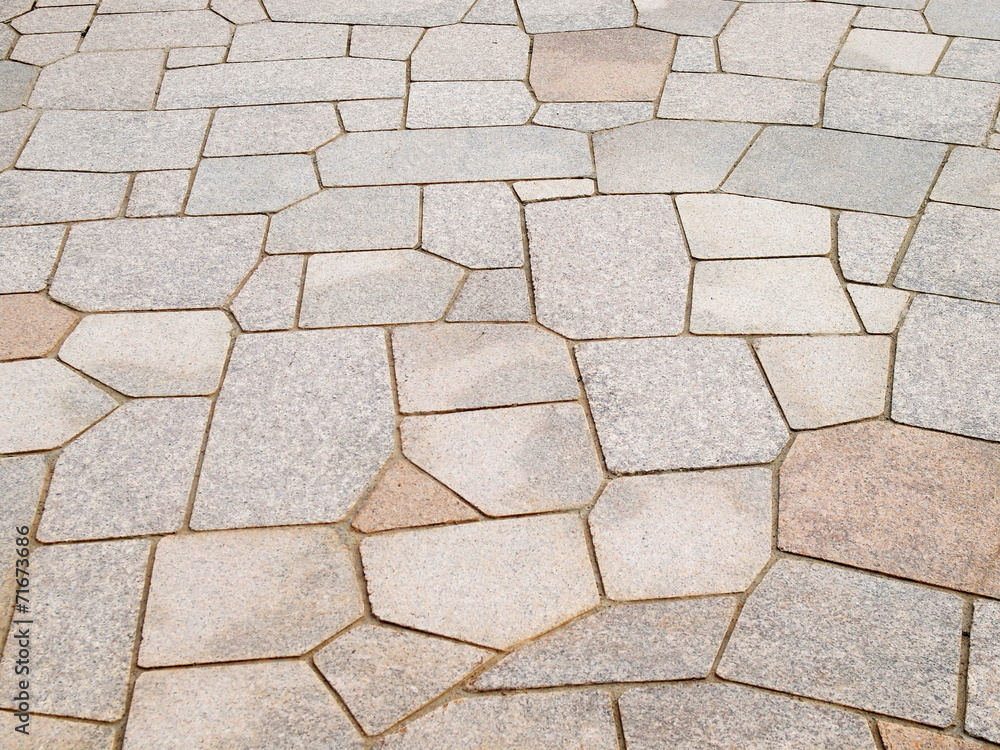 Obraz premium 乱張りの石畳
